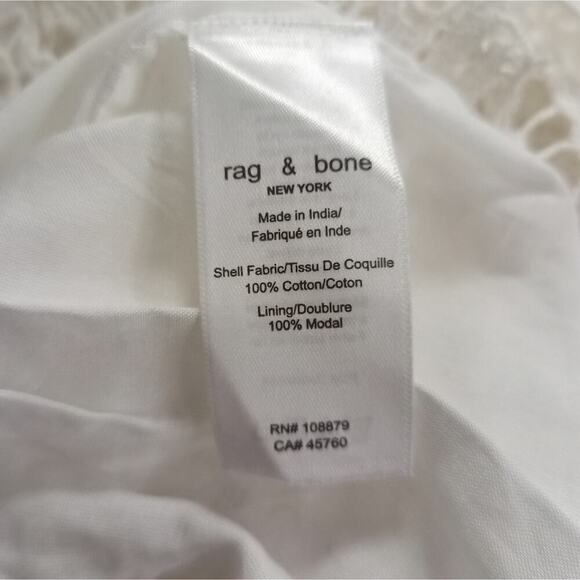 NWT Rag & Bone Aleah Crochet Lace Mini Dress Floral Strap Sz 2 - Picture 7 of 7